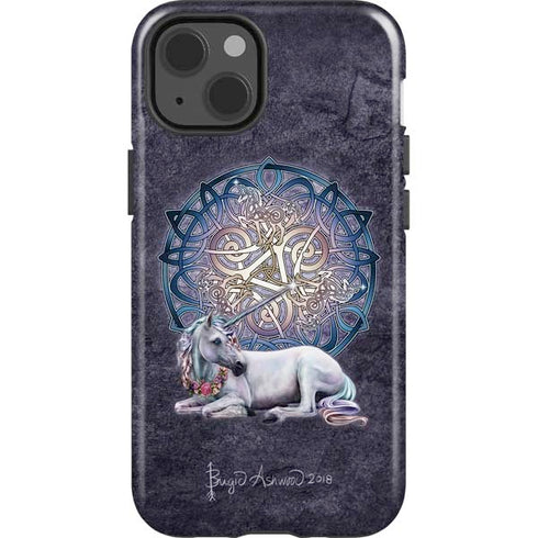Celtic Unicorn by Brigid Ashwood iPhone 15 Impact Case